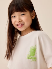 White Matcha - Kastiges Grafik-T-Shirt (3-16Jahre) - Bild 4 von 4