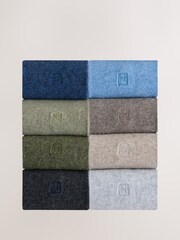 Blue/Green/Grey Marl - Lasting Fresh - Calzini ricamato - Immagine 2 di 12