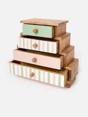 Oliver Bonas Pink Painted Wooden Jewellery Drawers - Image 2 of 6