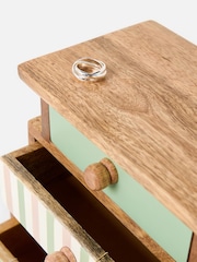 Oliver Bonas Pink Painted Wooden Jewellery Drawers - Image 3 of 6