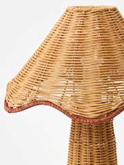 Oliver Bonas Natural Tanca Rattan Desk & Table Lamp - Image 3 of 4