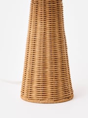 Oliver Bonas Natural Tanca Rattan Desk & Table Lamp - Image 4 of 4