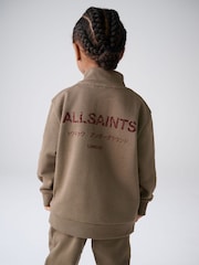 smALLSAINTS Green Underground Funnel Neck Sweat Top & Jogger Set - Image 5 of 7