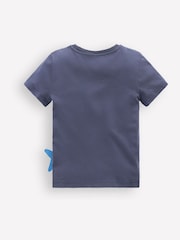 Boden Blue Zip Appliqué T-Shirt - Image 2 of 3