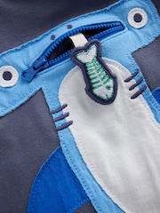 Boden Blue Zip Appliqué T-Shirt - Image 3 of 3