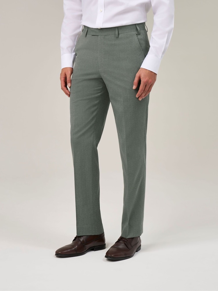 Vert - Tailored Fit - Pantalons de costume Extensible Skopes Caspian - Image 1 de 5 Vert - Tailored Fit - Pantalons de costume Extensible Skopes Caspian - Image 1 de 5