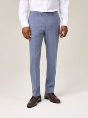 Skopes Blue Tapered Fit Caspian Stretch Suit Trousers - Image 1 of 4