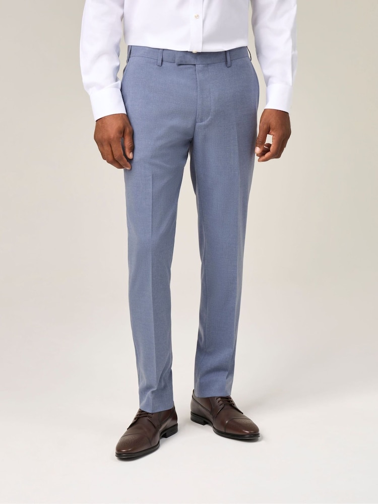 Skopes Blue Tapered Fit Caspian Stretch Suit Trousers - Image 1 of 4