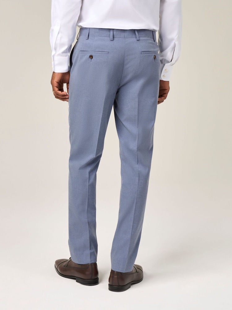 Skopes Blue Tapered Fit Caspian Stretch Suit Trousers - Image 2 of 4