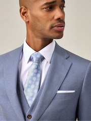 Skopes Blue Tailored Fit Caspian Stretch Suit Jacket - Image 6 of 8