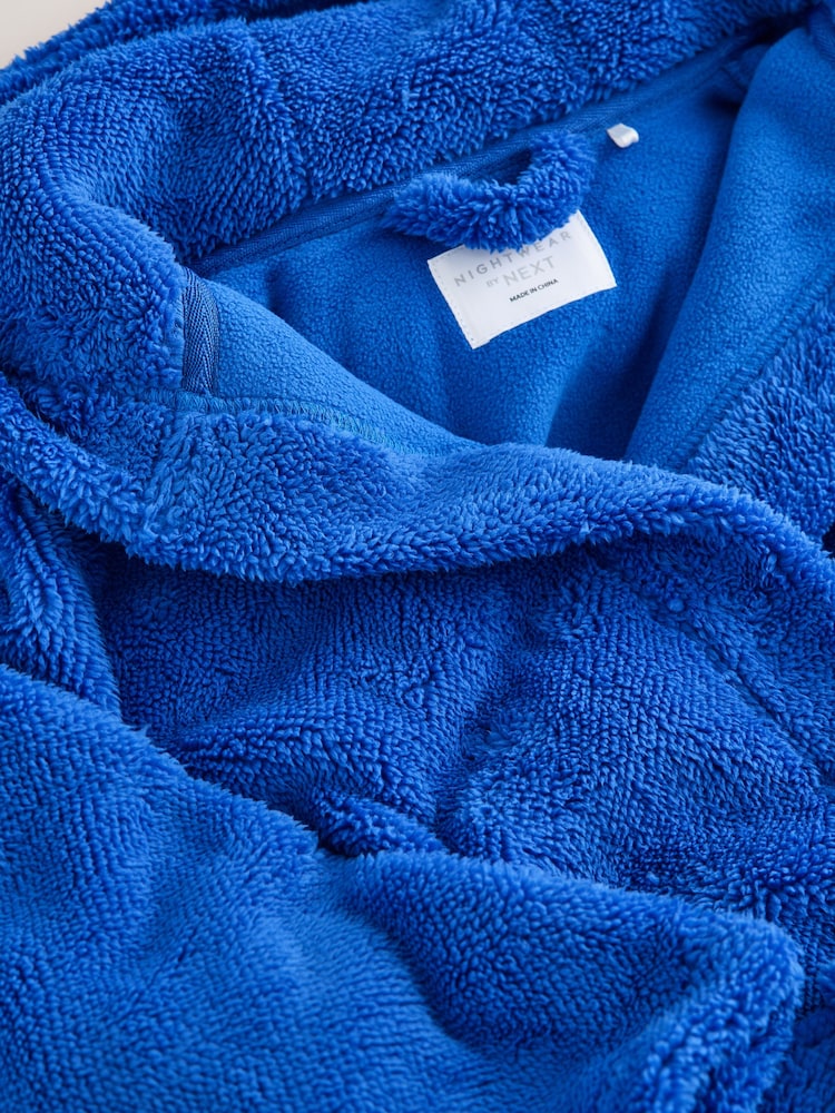 Cobalt Blue Fleece Robe (1.5-16yrs) - Image 7 of 7 Cobalt Blue Fleece Robe (1.5-16yrs) - Image 7 of 7