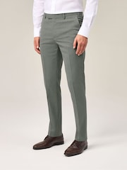 Skopes Green Tapered Fit Caspian Stretch Suit Trousers - Image 1 of 4