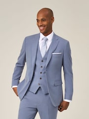 Skopes Blue Slim Fit Caspian Stretch Suit Jacket - Image 1 of 6