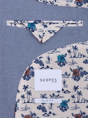 Skopes Blue Slim Fit Caspian Stretch Suit Jacket - Image 6 of 6