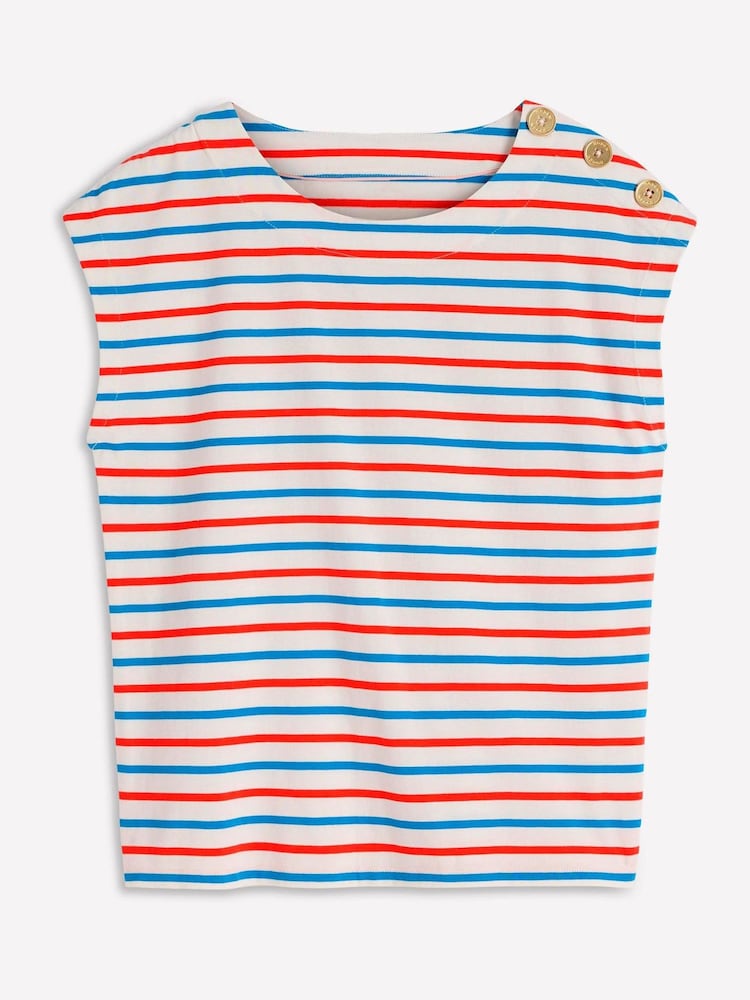 Boden Orange Button Detail T-Shirt - Image 5 of 5 Boden Orange Button Detail T-Shirt - Image 5 of 5