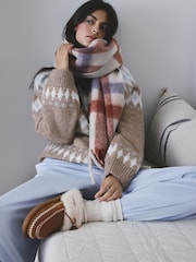 Brown Fairilse Zip Through Knitted Cardigan - Image 3 of 9