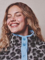Animal Button Through Borg Fleece - Image 4 of 8