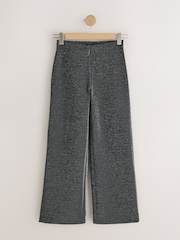 Silver/Black Sparkle Wide Leg Trousers - Image 7 of 9