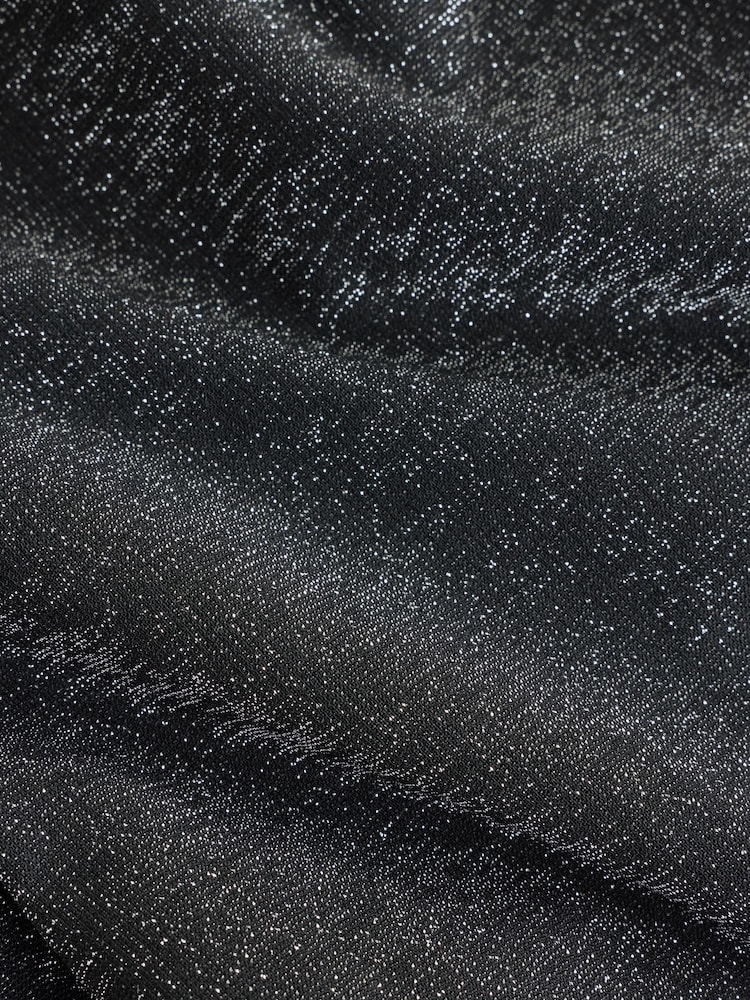 Silver/Black Sparkle Wide Leg Trousers - Image 9 of 9 Silver/Black Sparkle Wide Leg Trousers - Image 9 of 9