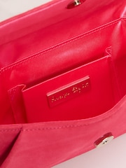 Phase Eight Pink Suede Clutch Bag - Image 3 of 5