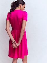 Boden Pink Naomi Short Jersey Dress - Image 3 of 6