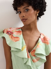 Phase Eight Green Petite Matilda Dress - Image 4 of 7