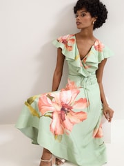 Phase Eight Green Petite Matilda Dress - Image 5 of 7
