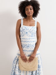 Phase Eight Natural Straw Clutch Bag - Image 2 of 3