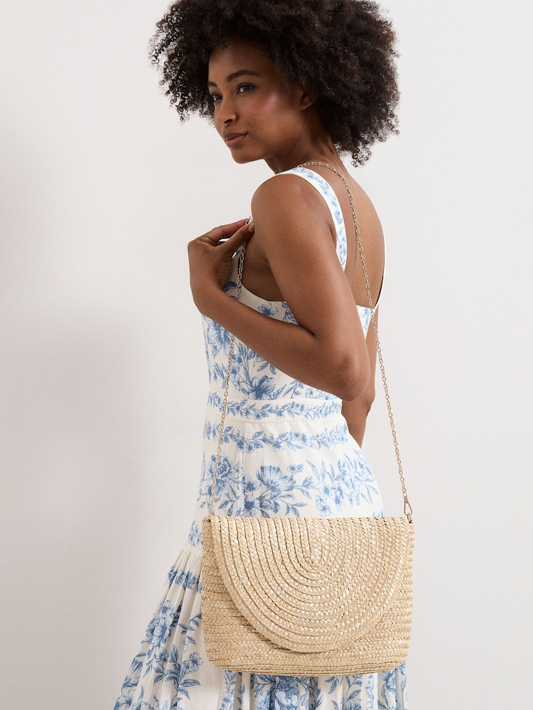 Phase Eight Natural Straw Clutch Bag - Image 3 of 3
