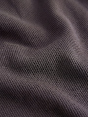 The Set 3 Pack Long Sleeve Ribbed Maternity T-Shirts Black/Chocolate Brown/White - Image 6 of 7
