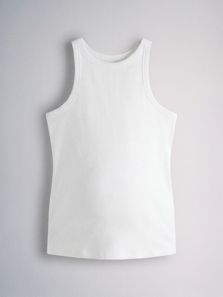 The Set 3 Pack Ribbed Maternity Racer Vests - Imagen 2 de 6
