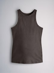 The Set 3 Pack Ribbed Maternity Racer Vests - Imagen 4 de 6