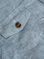 White Stuff Blue Camille Linen Jacket - Image 6 of 6