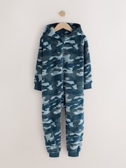 Khaki Camo Fleece All-In-One (3-16yrs) - Image 1 of 5
