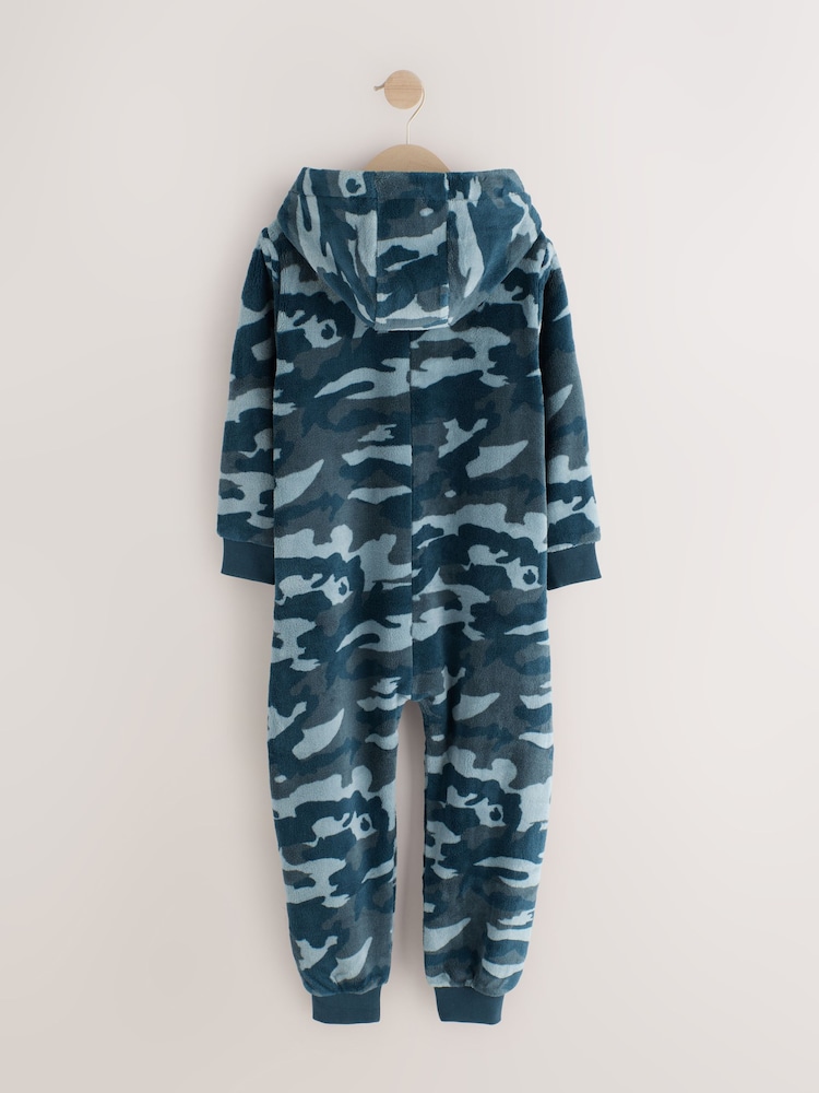 Khaki Camo Fleece All-In-One (3-16yrs) - Image 2 of 5 Khaki Camo Fleece All-In-One (3-16yrs) - Image 2 of 5