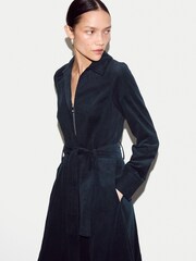 Jigsaw Blue Baby Cord Shirt Dress - Image 3 of 5