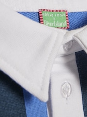 River Island Blue Abbie Rosie Oversized Stripe Rugby Shirt - Image 4 of 4