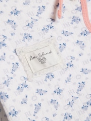 River Island White Ditsy Scallop Pointelle Pyiamas - Image 4 of 5