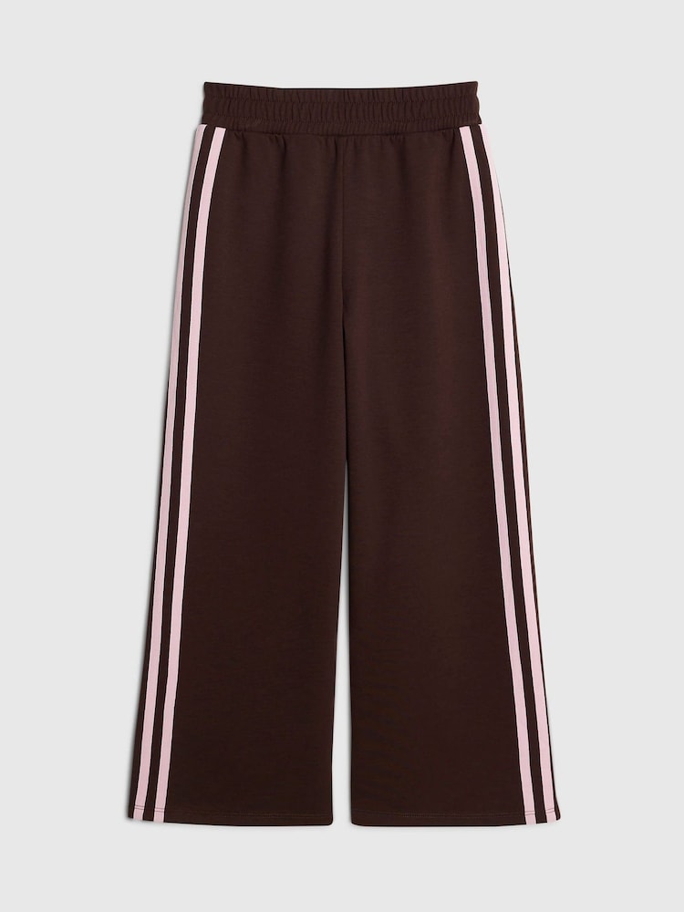 River Island Brown Side Stripe Trousers - Image 1 of 4