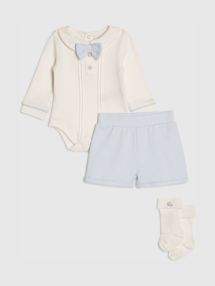 River Island Blue Long Sleeve Smart Bloomer & Socks Set - Image 2 of 5