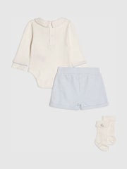 River Island Blue Long Sleeve Smart Bloomer & Socks Set - Image 3 of 5