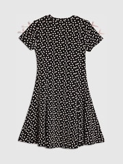 River Island Black Polka Dot Cut Out Dress - Image 2 of 4