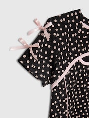 River Island Black Polka Dot Cut Out Dress - Image 3 of 4