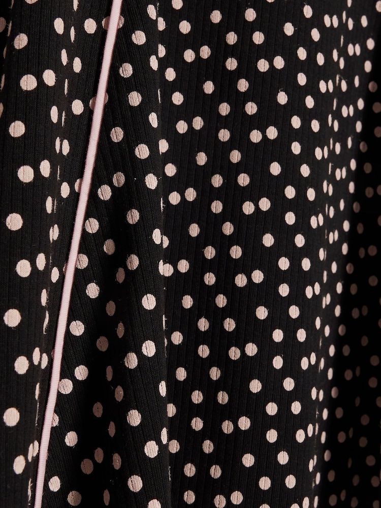 River Island Black Polka Dot Cut Out Dress - Image 4 of 4