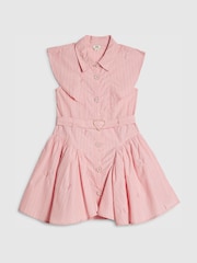 River Island Pink Stripe Prom Dress - Image 3 of 6
