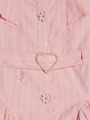 River Island Pink Stripe Prom Dress - Image 6 of 6