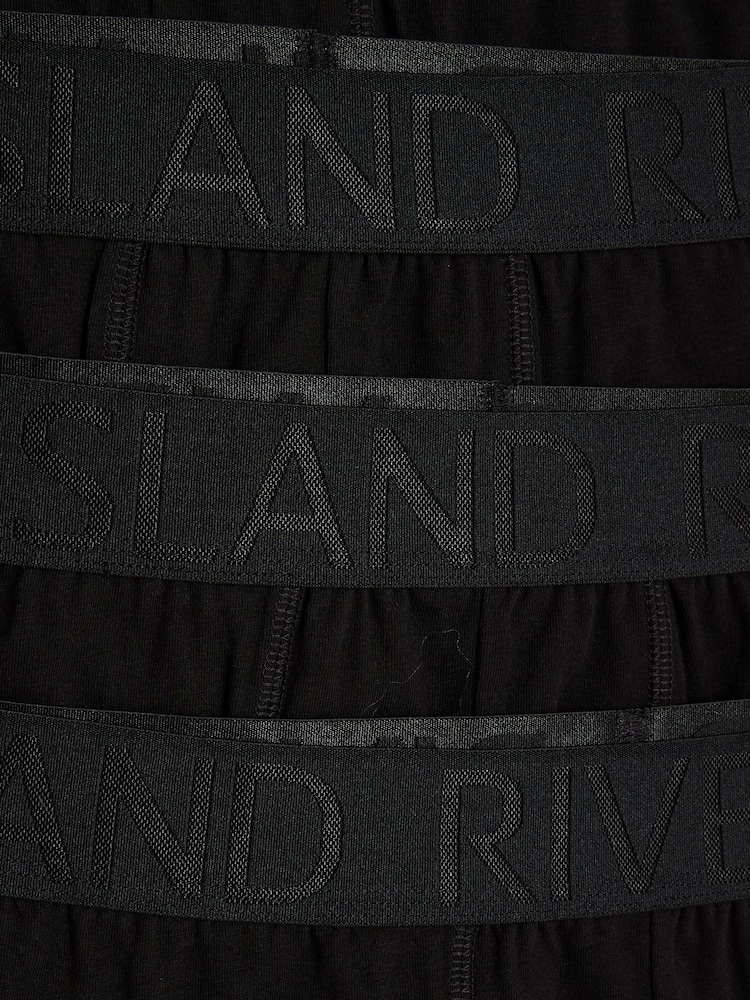 River Island Black Jacquard Waistband Trunks 5 Pack - Image 4 of 4 River Island Black Jacquard Waistband Trunks 5 Pack - Image 4 of 4