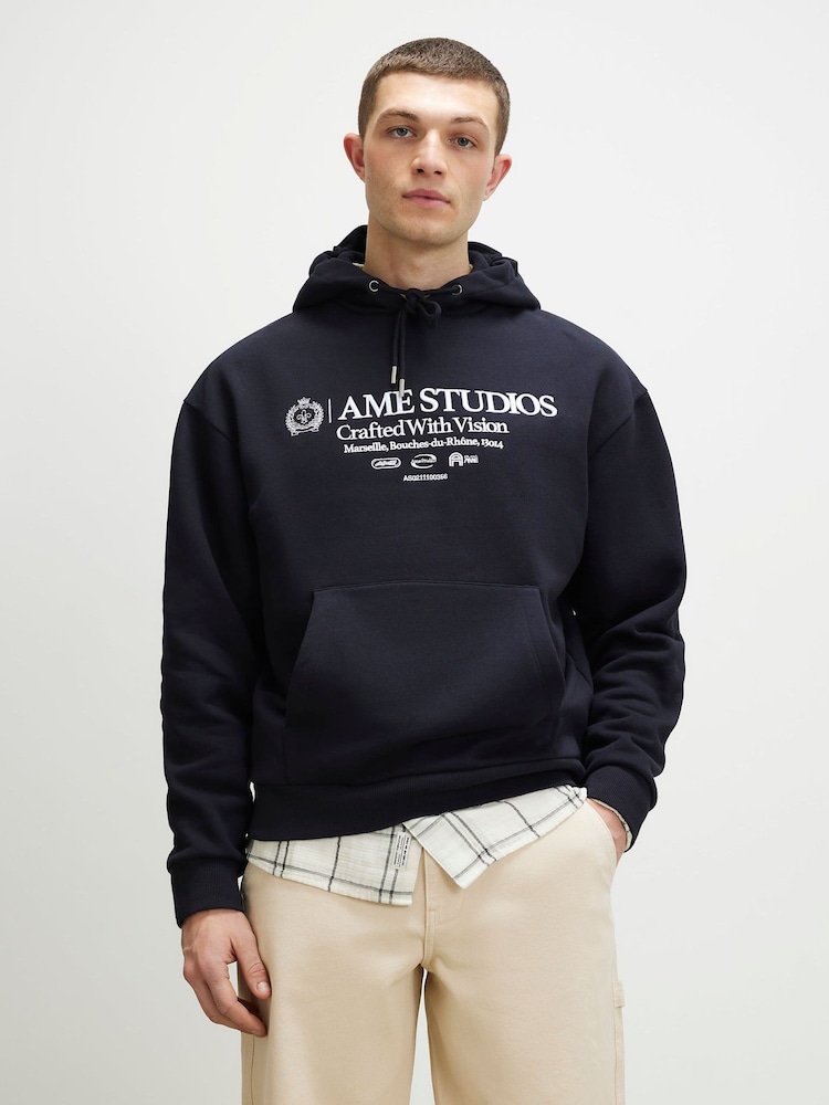 River Island Regular Fit Ame Studios Hoodie - 画像 1 / 4