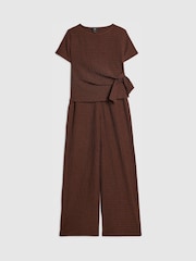 River Island Strukturiertes Bindetop & Hose mit weitem Bein Set - Bild 3 von 5