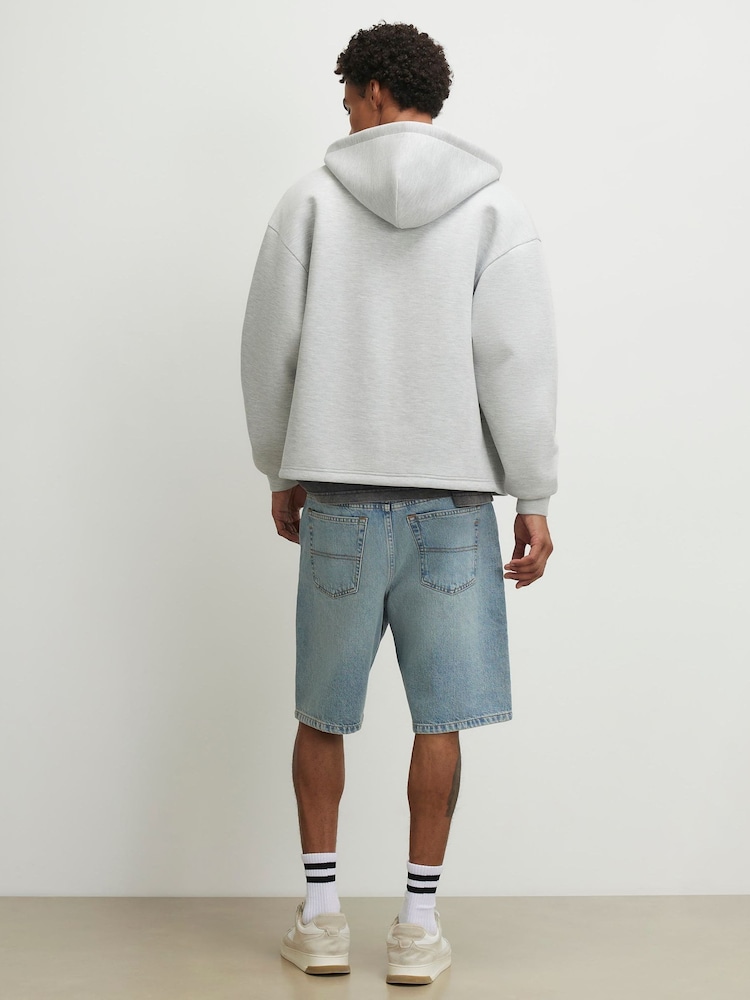 River Island Blue Regular Fit Light Wash Shorts - Image 2 of 4